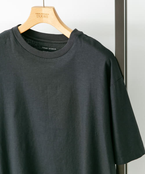 ストレッチリネンショートスリーブTシャツ