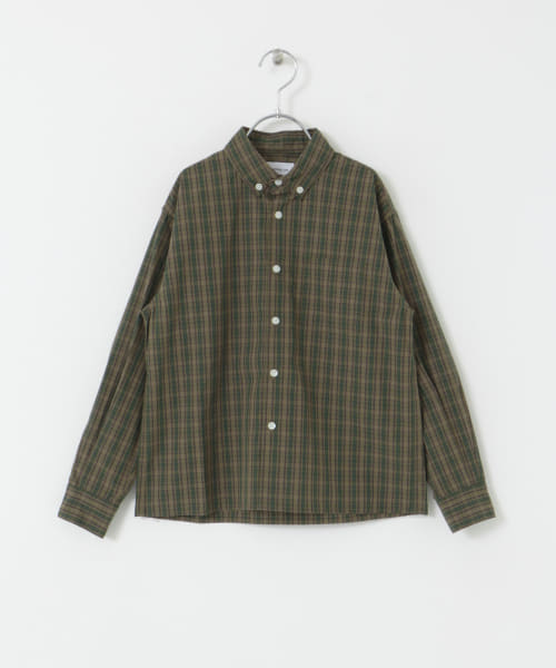 ARCH&LINE　COTTON CHECK BUTTON DOWN SHIRTS