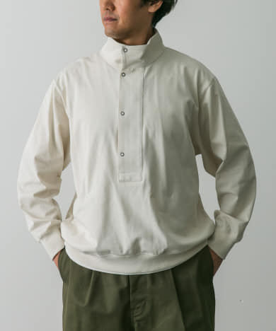 STILL BY HAND　Stand collar sweatshirts