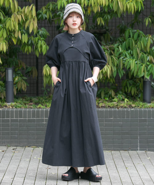 パフスリーブセパレートワンピース