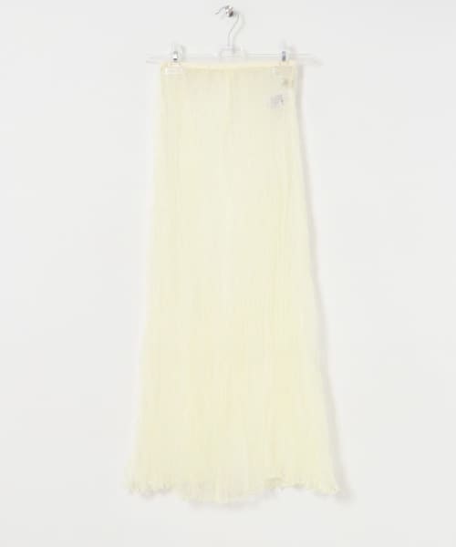 dot mesh skirt