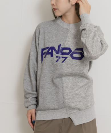 77circa　fandom print sweat top