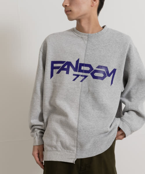 77circa　fandom print sweat top