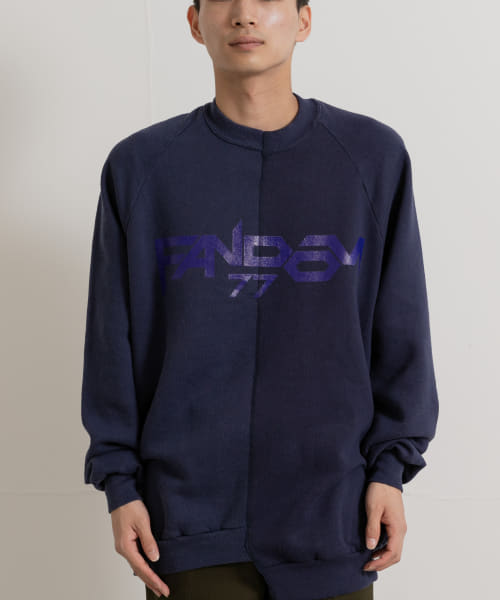 77circa　fandom print sweat top
