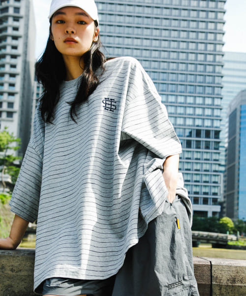 SEE SEE　SUPER BIG ROUND SS TEE BASICボーダー