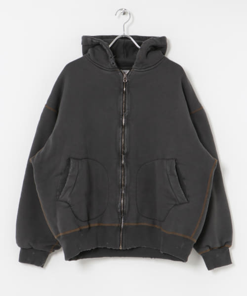 NEXUSVII.　DAMAGED W-FACE HOODIE