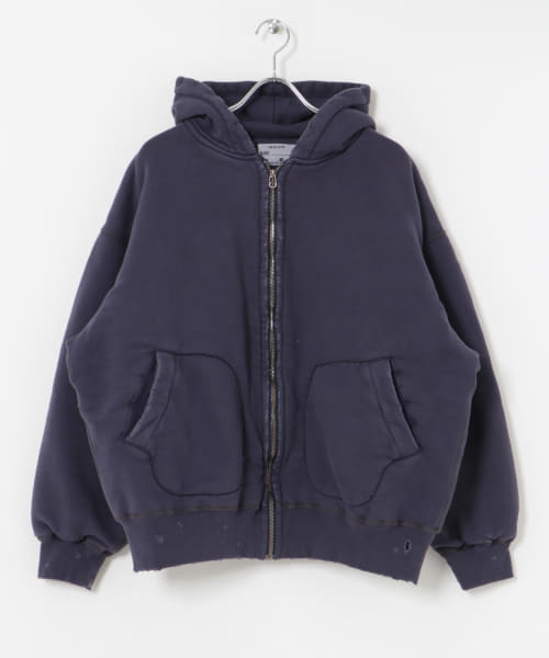 NEXUSVII.　DAMAGED W-FACE HOODIE