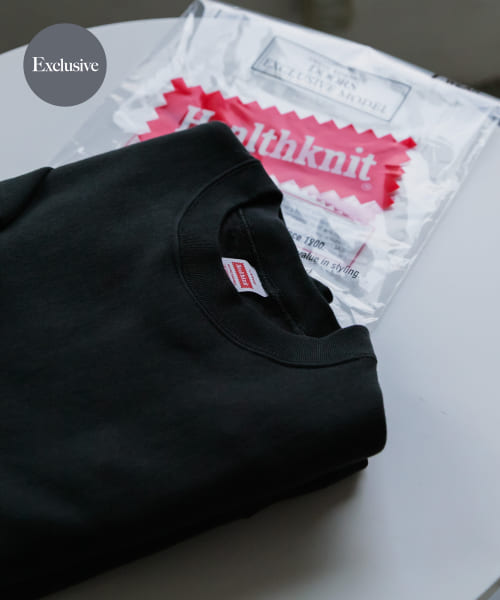 『別注』Healthknit×DOORS クルーネックスウェット