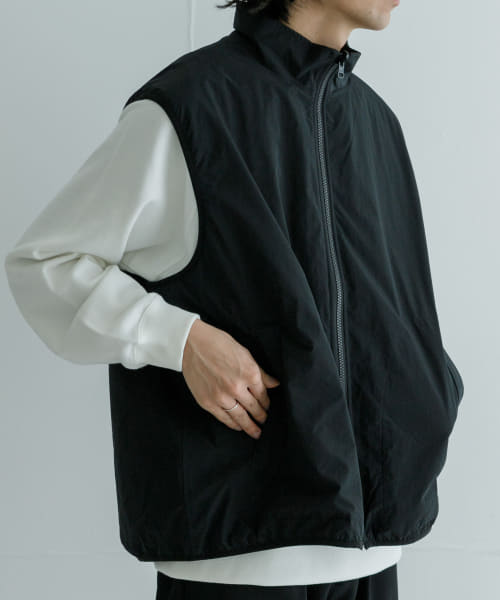 『撥水』『リバーシブル』new basic REVERSIBLE MIL STAND VEST