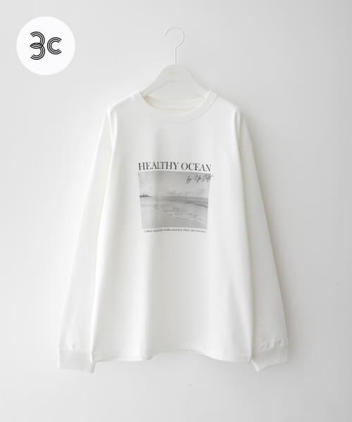 『ユニセックス』UpDRIFT フォトプリントロングTシャツ