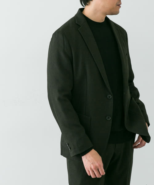 LIFE STYLE TAILOR　ブラッシュドウールライクストレッチジャケット