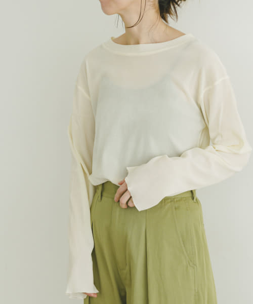 シアーベロアロングTシャツ