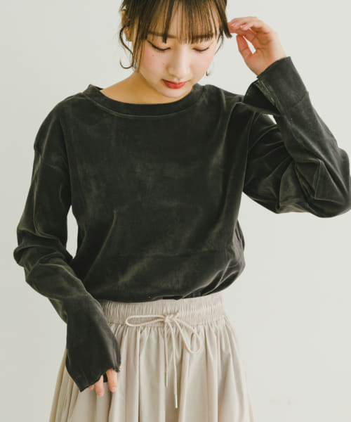 シアーベロアロングTシャツ