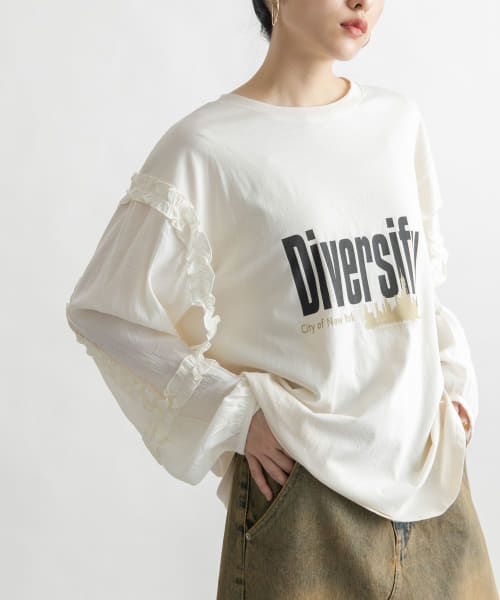 フリルスリーブドッキングTEE