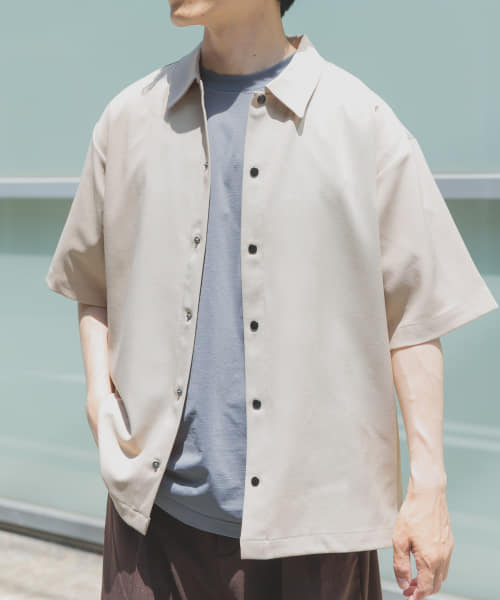 2wayストレッチスナップ半袖シャツ