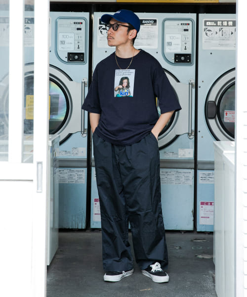 NYLON SUPER WIDE PANTS