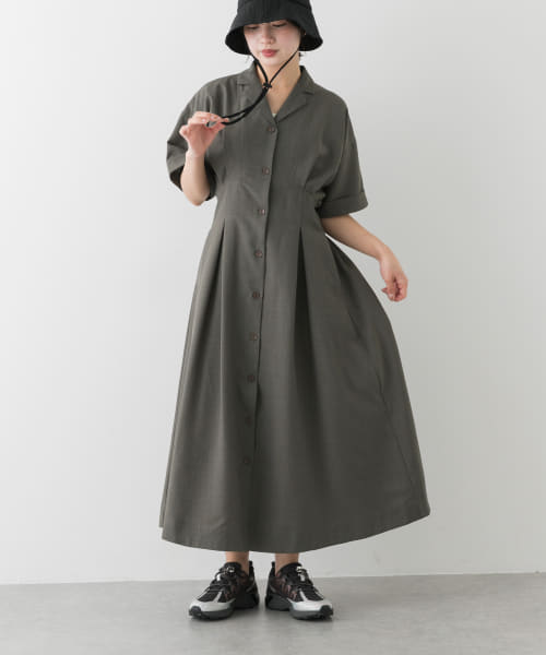 ウエストタックシャツワンピース