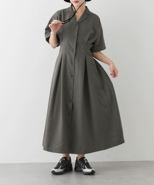 ウエストタックシャツワンピース