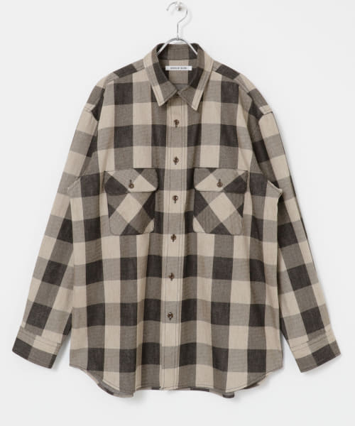 SEVEN BY SEVEN　B.CHECK LOOSE WORK SHIRTS L/S