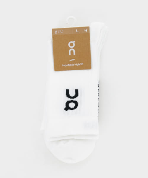 On　Logo Sock High 3p