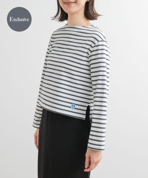 『別注』ORCIVAL×DOORS　ボーダーロングスリーブTシャツ