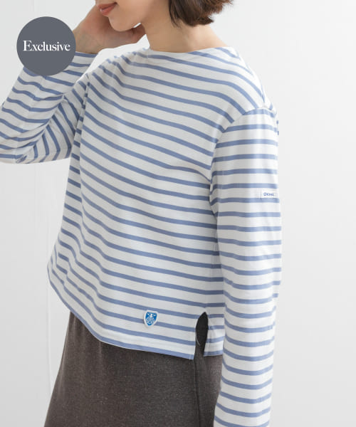 『別注』ORCIVAL×DOORS　ボーダーロングスリーブTシャツ