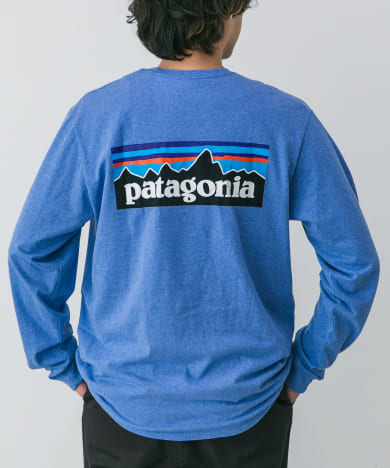 patagonia　Long-Sleeve P-6 Logo Re-T-Shirts