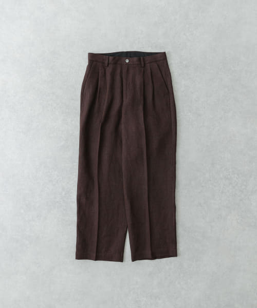 new basic　リネンタックスラックス