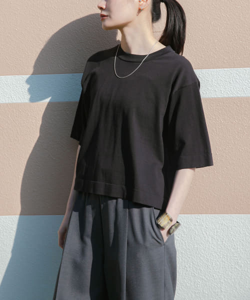 new basic　ハイゲージニットTシャツ