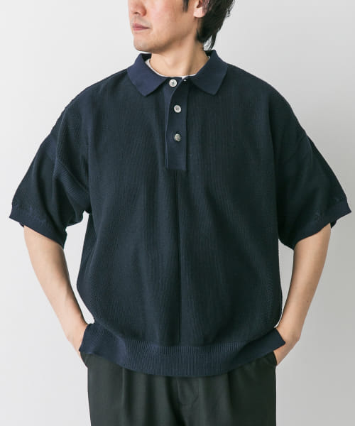 YASHIKI　Umiiro Knit Polo