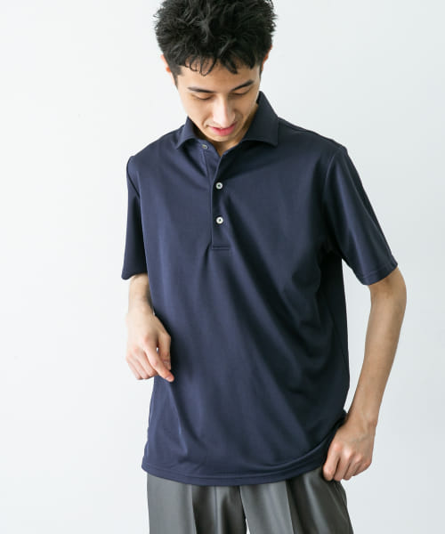 LIFE STYLE TAILOR　トリコット半袖プルオーバー