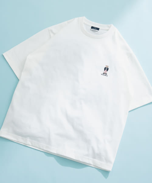 Teddy Bear ワンポイント刺繍Tシャツ