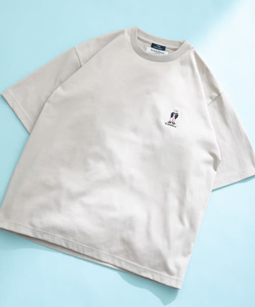 Teddy Bear ワンポイント刺繍Tシャツ