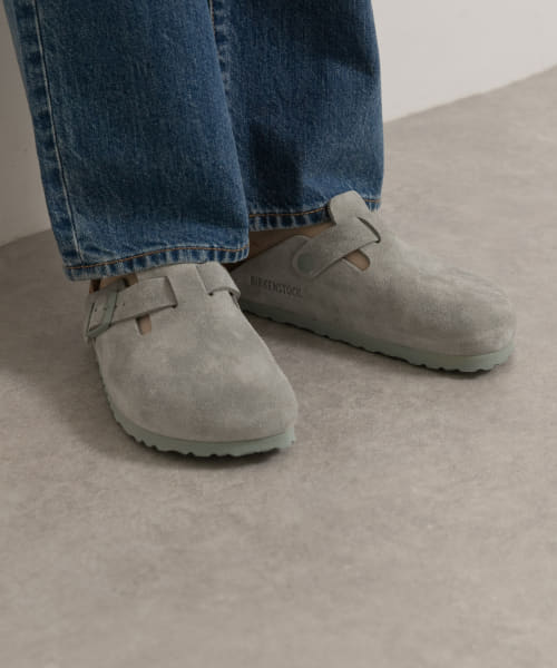 BIRKENSTOCK　BOSTON SUEDE SAGE-narrow