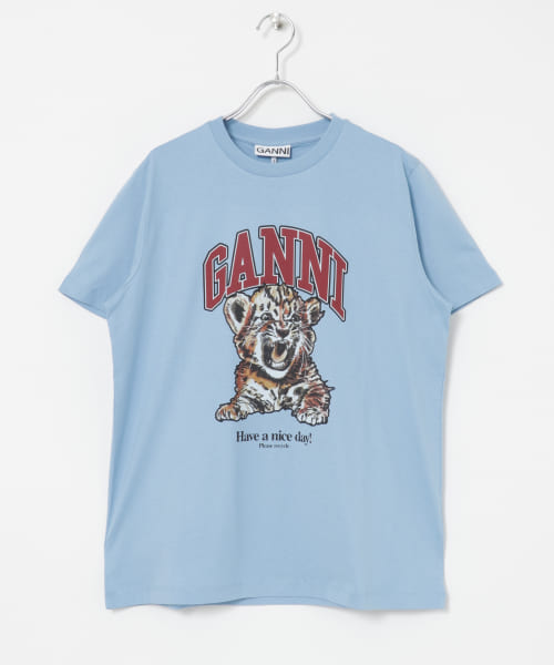 GANNI　Jersey Tiger Relaxed T-SHIRTS