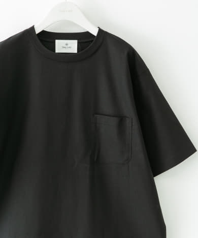 接触冷感リネン混ショートスリーブTシャツ