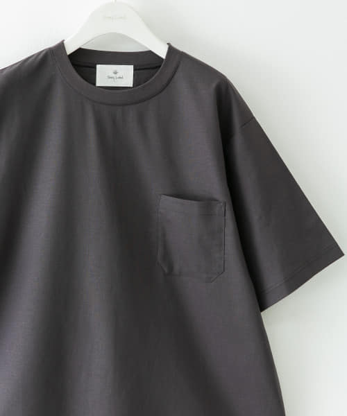 接触冷感リネン混ショートスリーブTシャツ