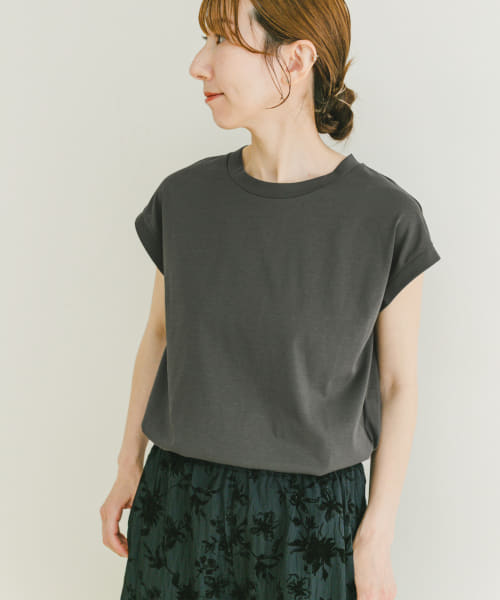 シルケットライクノースリーブTシャツ