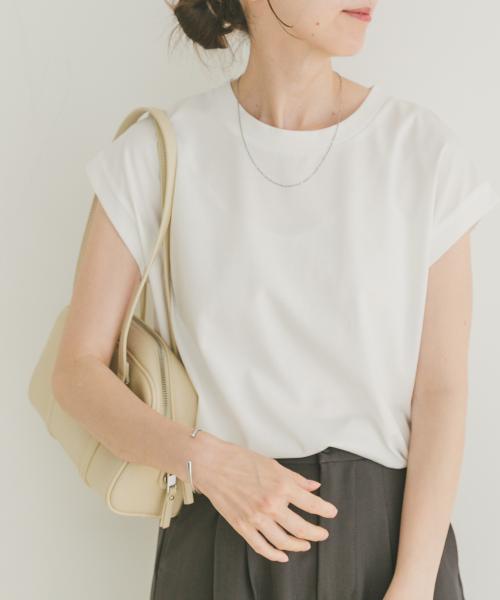 シルケットライクノースリーブTシャツ