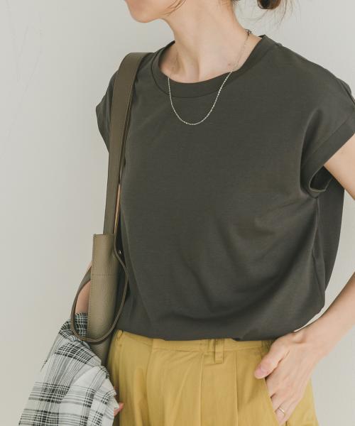 シルケットライクノースリーブTシャツ