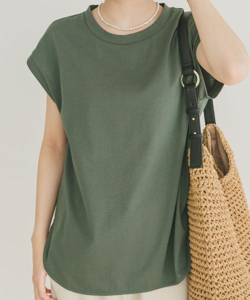シルケットライクノースリーブTシャツ