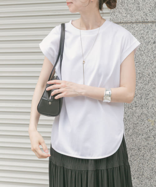 シルケットライクノースリーブTシャツ