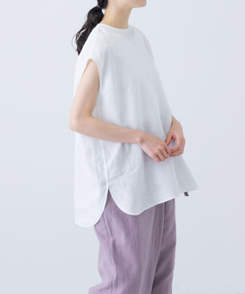 リネンフレンチクルーネック