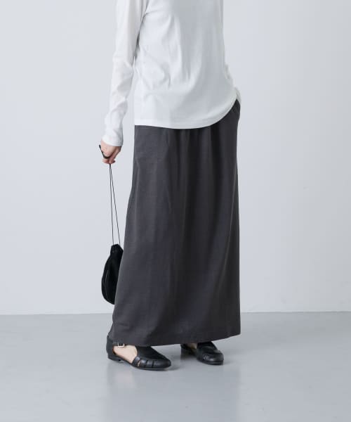 リネンカットストレートスカート