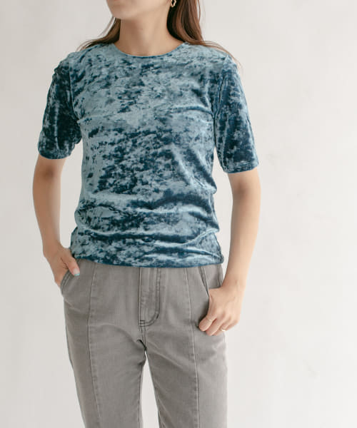 コンパクトベロアTシャツ