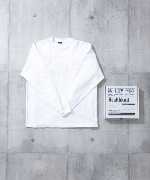 Healthknit　L/S PKT T-SHIRTS