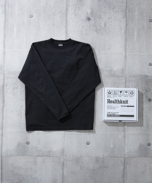 Healthknit　L/S PKT T-SHIRTS