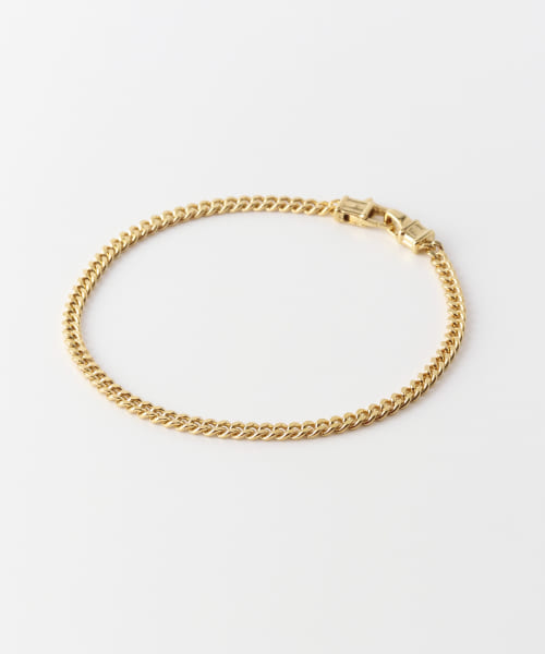 TOM WOOD　Curb Bracelet M Gold