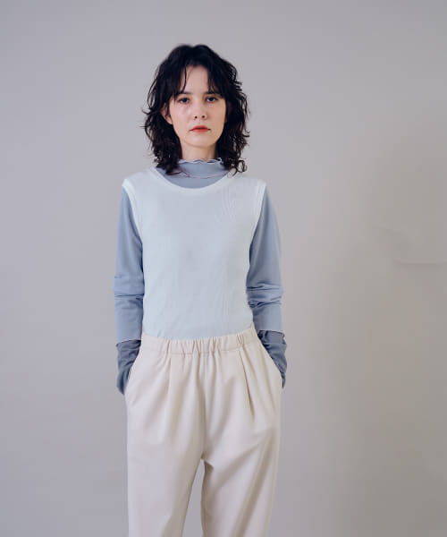 『別注』MIDIUMISOLID×TGM　Mix organic cotton tank-top