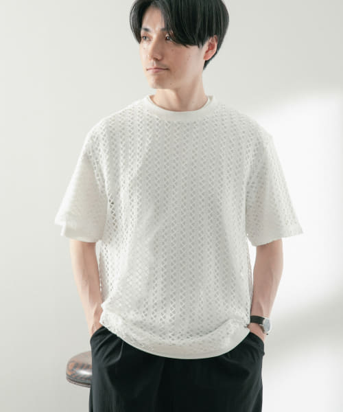 ケーブルレーストップス+半袖Tシャツ 2セット
